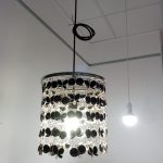 LAMPADARIO CON FARFALLE NERE