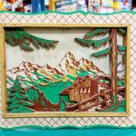 QUADRETTO AL TRAFORO DIPINTO A MANO