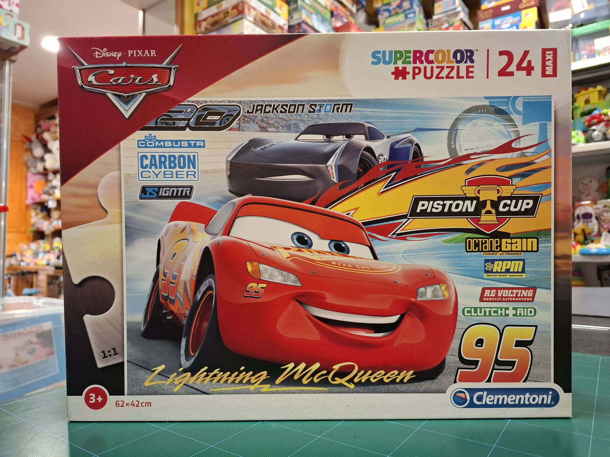 037 0 244 SUPERCOLOR PUZZLE - LIGHTNING MC QUEEN - CARS - immagine 1